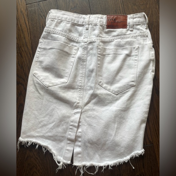 ONE TEASPOON white denim skirt - Picture 5 of 6